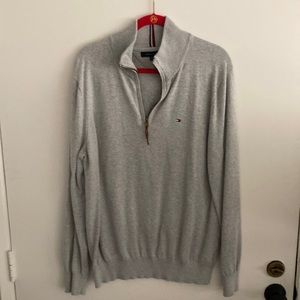 Tommy Hilfiger Grey Quarter Zip XL